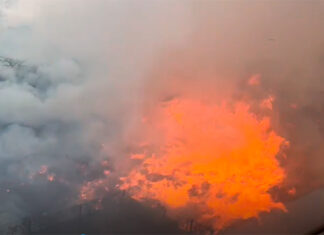 Incendio al sur de la ciudad de Morelia