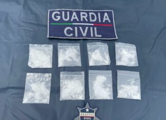 Guardia Civil asegura a 6 personas y 25 unidades de droga; en distintos hechos