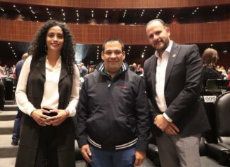 Alcalde de Tarimbaro realiza visita de trabajo en el Congreso de la Unión