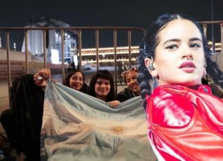 Fan viaja desde Argentina para ver a Rosalía en el Zócalo de la ciudad de México
