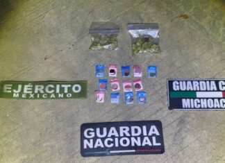 Tras patrullajes, GC detiene a cuatro junto a metanfetamina y marihuana
