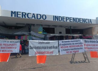 Comerciantes informales afectan economía de locatarios en Mercado Independencia
