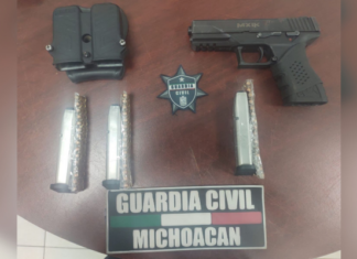 Detienen a un hombre con arma de fuego en Cuitzeo: SSP