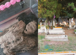 Exhibición de momias en el Panteón Municipal de Morelia