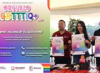 Se otorgará en Michoacán el premio del orgullo LGBTTTIQ+