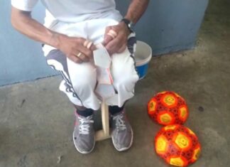 Balones cosidos a mano: La iniciativa que cambia vidas en el penal de Sahuayo