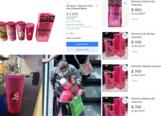 Revendedores lucran con palomeras de Barbie en Cinemex y Cinépolis: precios alcanzan los $6,000 pesos
