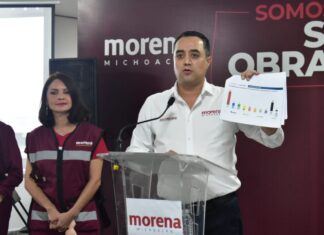 Juan Pablo Celis celebra el éxito de Morena en las encuestas partidistas Enkoll de Michoacán
