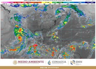 Hoy se pronostican lluvias intensas con descargas eléctricas en regiones de Baja California, Baja California Sur, Sinaloa y Sonora