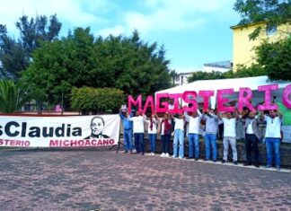 Magisterio michoacano cierra Jornadas nacionales en promoción a Claudia Sheinbaum