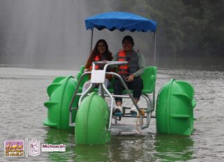 Zoológico de Morelia estrena triciclos acuáticos para disfrutar de un paseo en el lago
