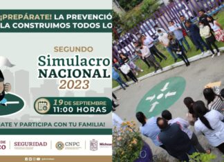 19 de septiembre, día de simulacro en todo el país