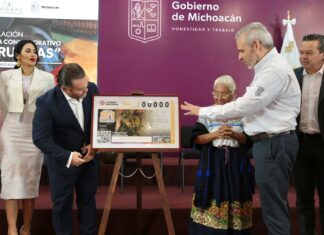 Devela Bedolla Billete de Lotería conmemorativo a «Las Corundas”