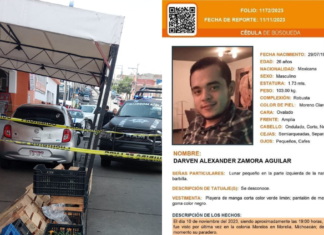 Chófer de plataforma digital desaparecido en #Morelia.