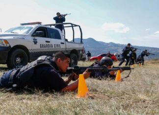 Guardia Civil de Michoacán se prepara para proteger a la ciudadanía mediante prácticas de tiro