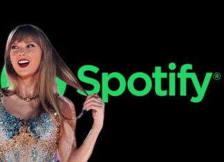 Taylor Swift la artista mas escuchada en la plataforma de Spotify