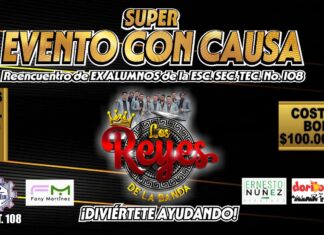 Los reyes de la banda y sistema Alex, encabezarán reencuentro de ex alumnos de la Sec Tec 108