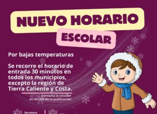 Más de 7 mil escuelas implementan horario de invierno: SEE