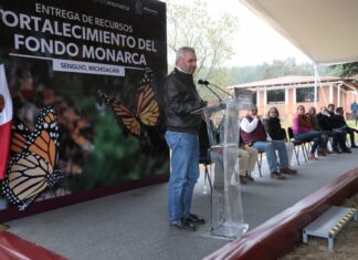 Entrega Bedolla un mdd para el Fondo Monarca