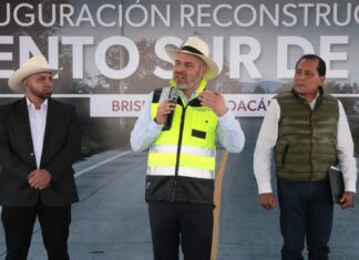 Inaugura Bedolla libramiento de Briseñas; beneficiará a más de 35 mil habitantes