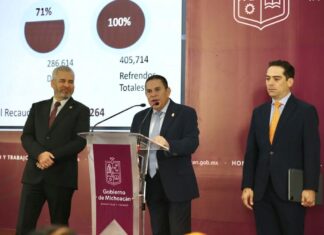 Pago de refrendo rompe récord histórico: Bedolla