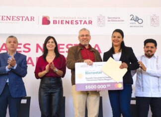 Federación y estado invierten 7 mil mdp para obra educativa en Michoacán