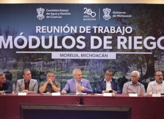 Gobierno de Michoacán y módulos del agua trabajan para cuidar el uso de este recurso