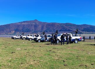 Guardia Civil cuida el lago de Pátzcuaro para evitar el «huachicol» de agua