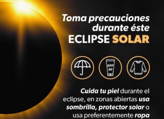 Advierte SSM los daños a la salud por observar el eclipse solar sin protección