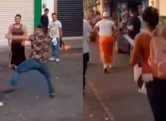 Riña estalla en festival de torito de petate en Morelia #VIDEO