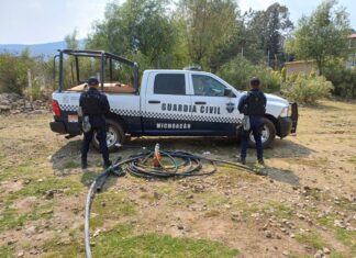 Guardia Civil asegura toma clandestina de agua en Oponguio