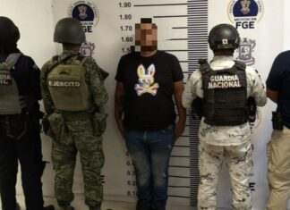 Agentes federales y estatales detienen a “El Rojo”, presunto integrante de Los Viagras, en Buenavista