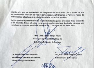 Reitera SSP seguimiento a los acuerdos de la minuta signada con personal operativo