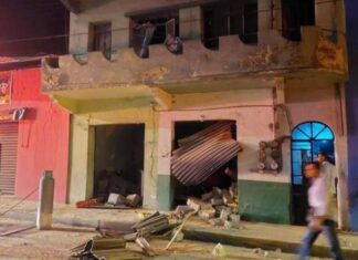 Explosión de Gas en Restaurante de Teziutlán, Puebla, Deja Cuatro Heridos y Afecta 10 Inmuebles