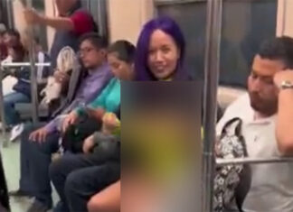 Con pasajeros a bordo en un vagón del Metro de la CdMx, mujer se graba teniendo relaciones