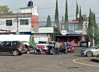 Moto y camioneta protagonizan choque en la Morelia-Pátzcuaro; hay 1 herido