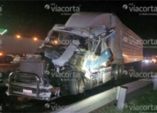 Tráiler sin frenos cruza caseta de Zinapécuaro y provoca choque múltiple; un herido grave