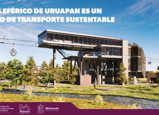 Teleférico de Uruapan, una alternativa de movilidad amigable con el ambiente