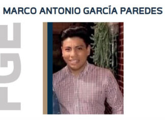 Ofrece FGE recompensa para la detención de Marco Antonio García Paredes, presunto responsable del feminicidio de Marbella H.