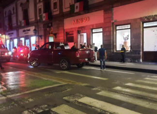 Adolescente es Atropellado por Camioneta en el Centro Histórico de Morelia