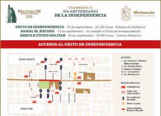 Estos serán los 6 puntos de acceso para el Centro Histórico de Morelia, por fiestas patrias