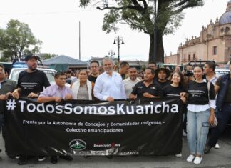 Con entrega de patrullas se fortalece la seguridad de 27 comunidades con autogobierno: Bedolla