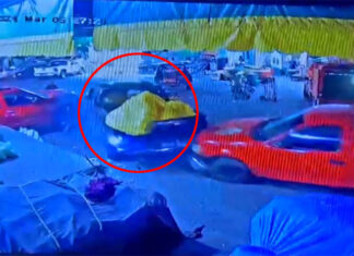 Conductor desata caos en la Central de Abastos de Morelia: choca contra cinco vehículos y casi atropella a un peatón