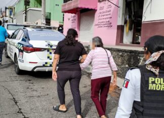 Policía de Morelia auxilia a mujer de la tercera edad desorientada en la colonia Ejidal Francisco Villa