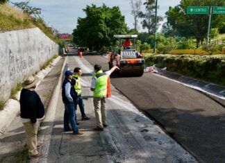 SCOP da mantenimiento a carretera federal Morelia-Pátzcuaro; trabajos durarán 3 semanas