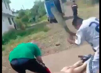 VIDEO | Agarran a ‘tablazos’ a presunto ladrón en Morelia