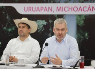 Acuerdan Bedolla y empresarios de Uruapan coordinación para el desarrollo