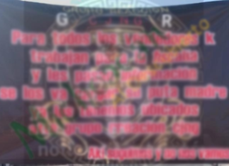 Amanece Morelia con «mantas» en distintos puntos de la ciudad