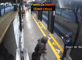 Hombre arroja a mujer policía al paso del Metrobús en CDMX; agresor es detenido