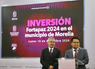Invertidos más de 30 mdp del Fortapaz en Morelia durante 2024: César Erwin